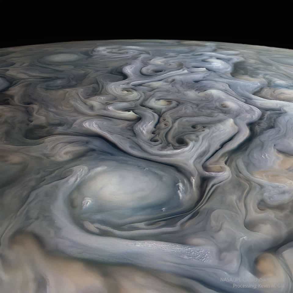 Jupiter's Swirls from Juno