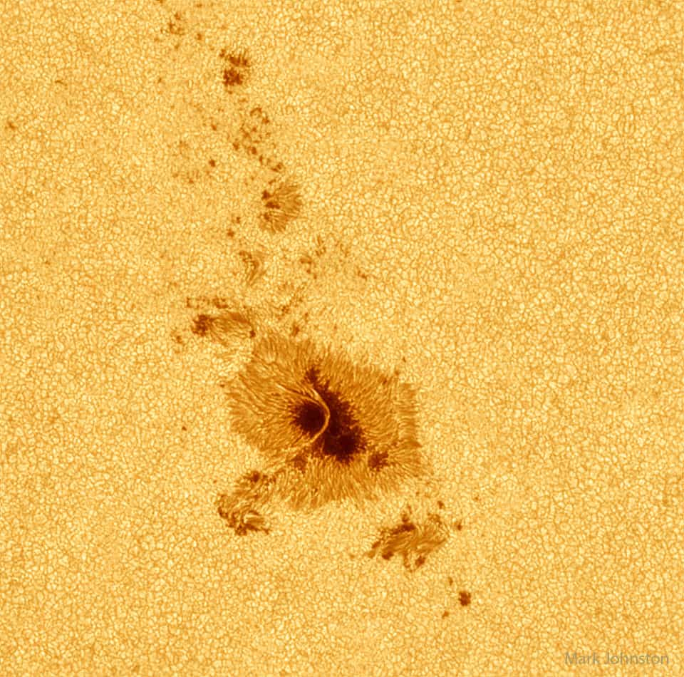 Sunspot with Light Bridge