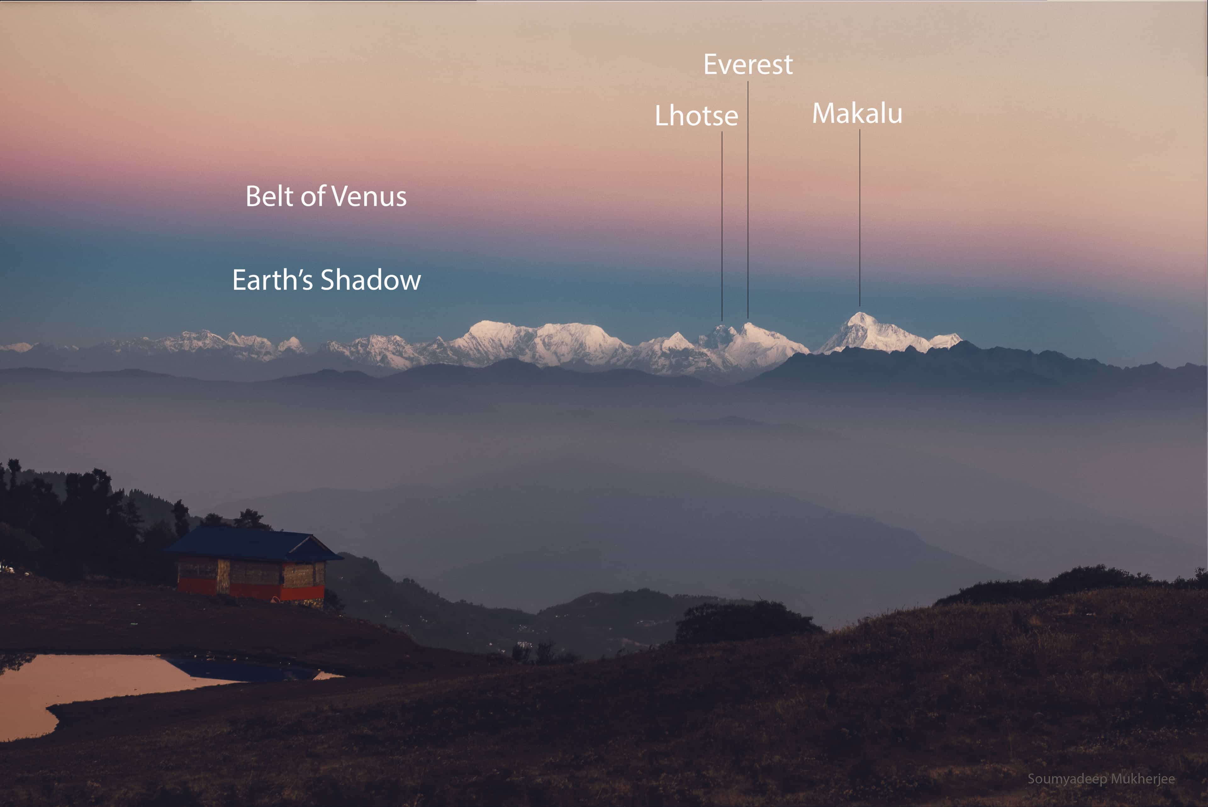 The Belt of Venus over Mount Everest