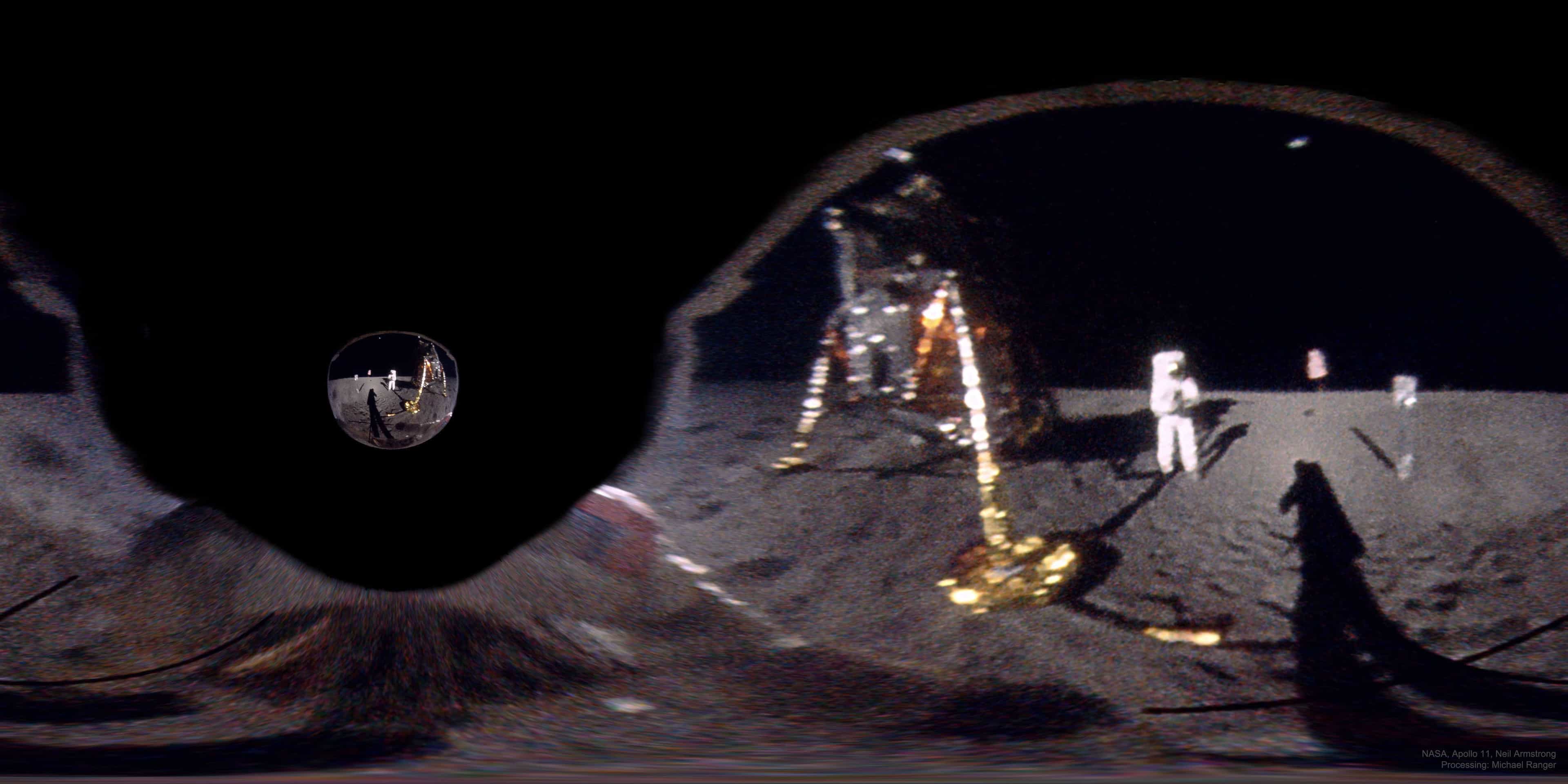 Apollo 11: Armstrong's Lunar Selfie