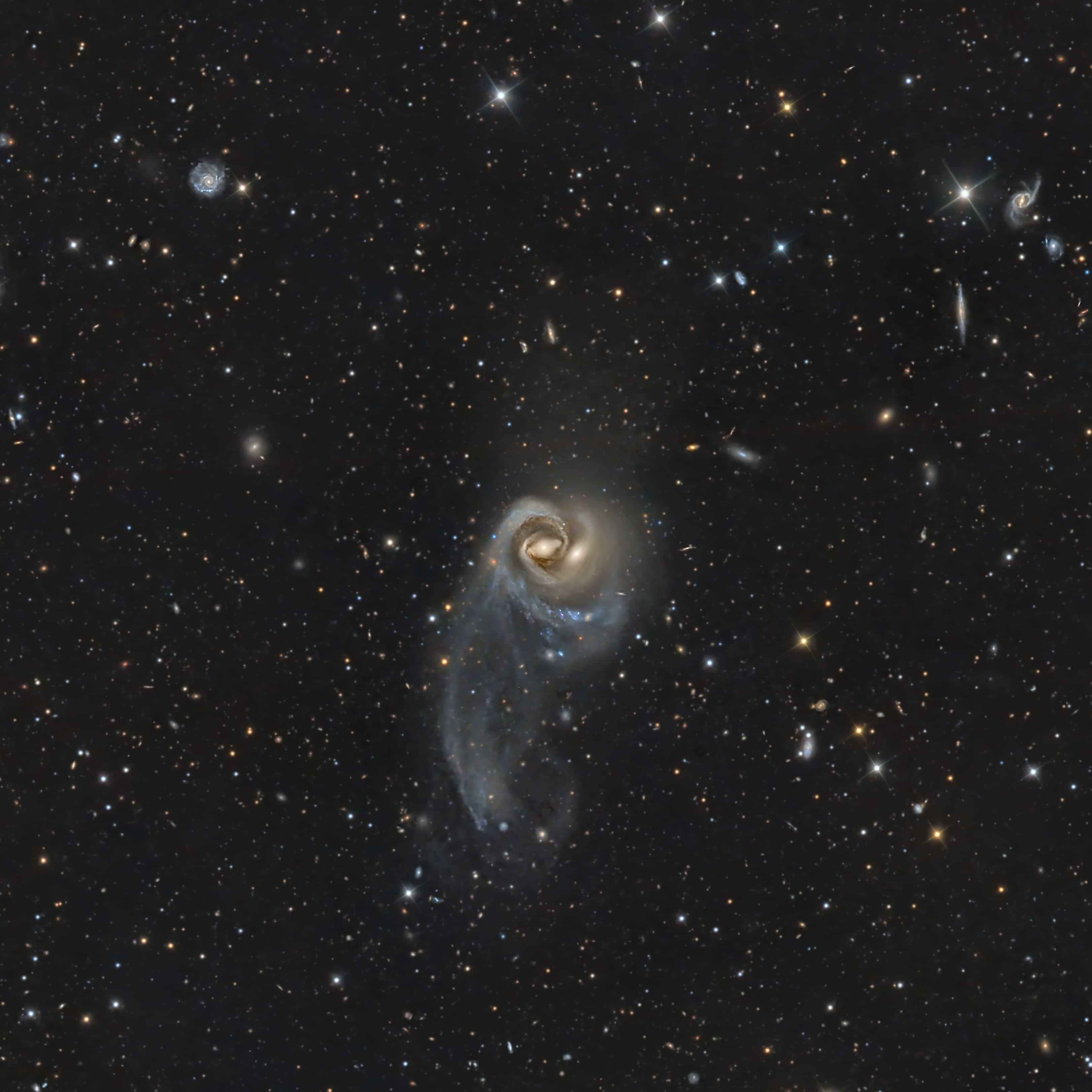 Arp 93: A Cosmic Embrace
