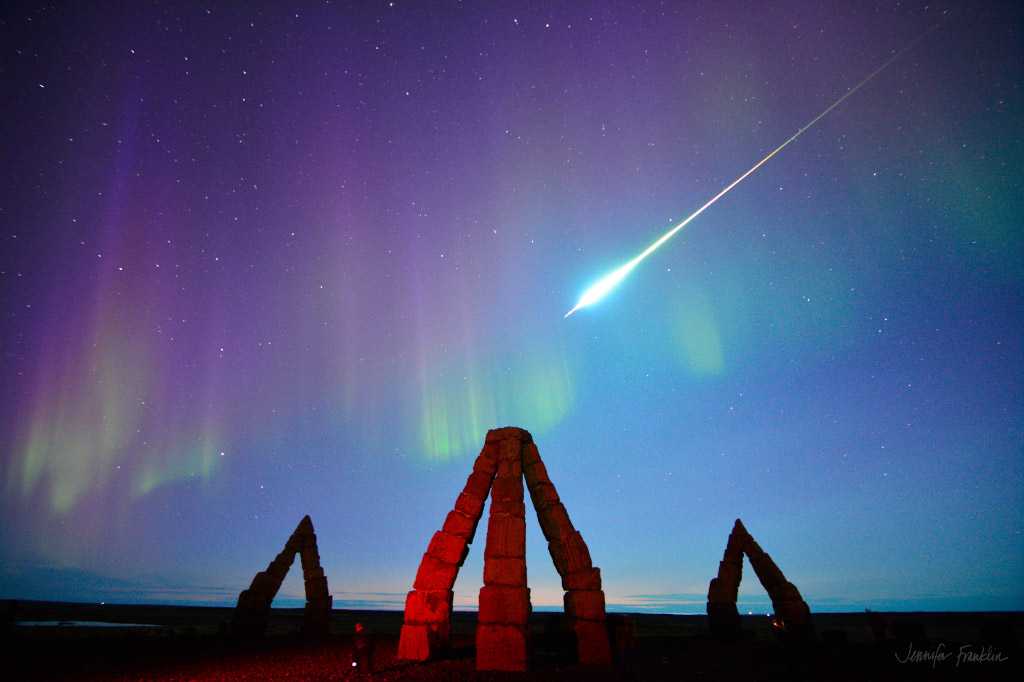 Fireball over Iceland