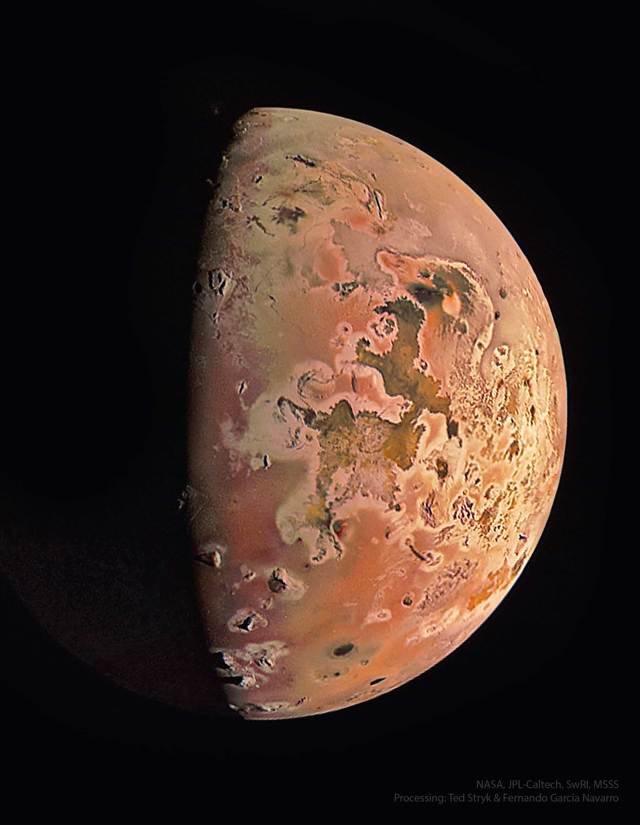 Moon Io from Spacecraft Juno