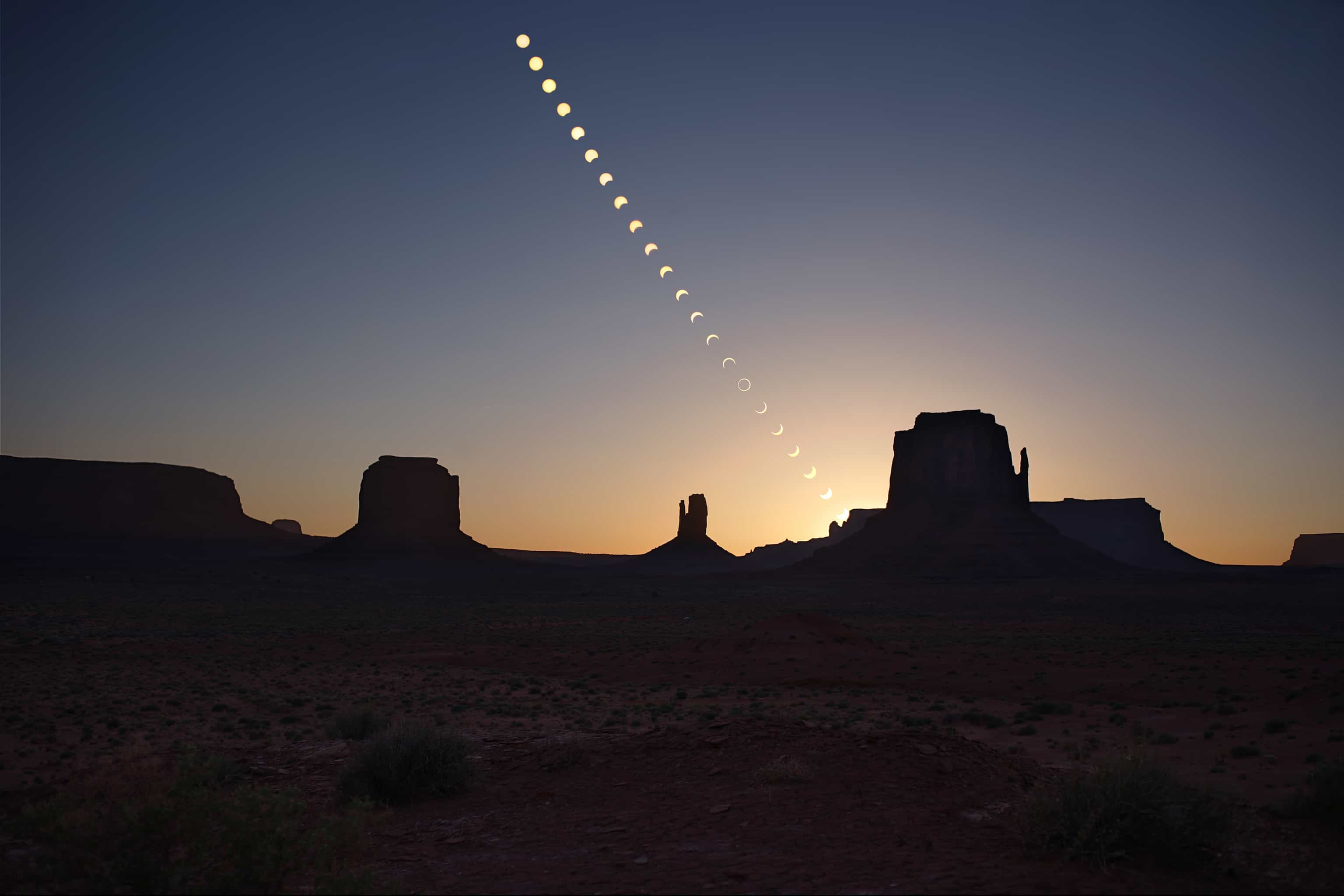 Ring of Fire over Monument Valley