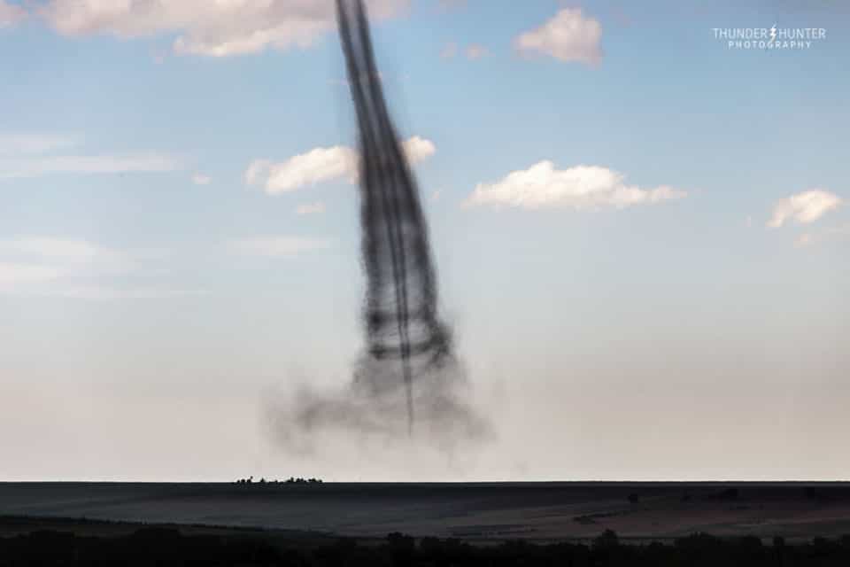 A Landspout Tornado over Kansas