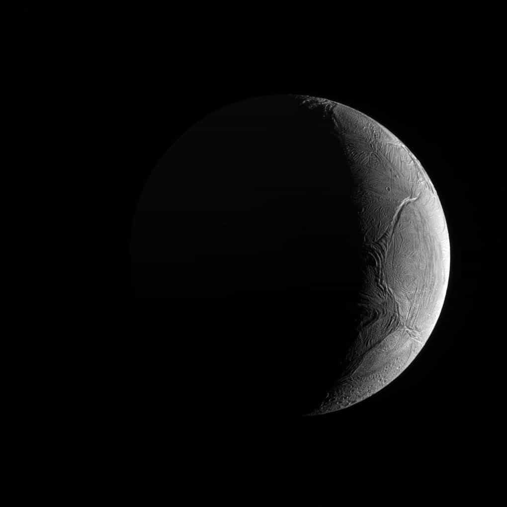 Crescent Enceladus